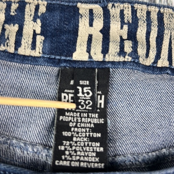 VINTAGE REUNION REWASH Blue Jeans Women’s Size 15/32 - Picture 13 of 15